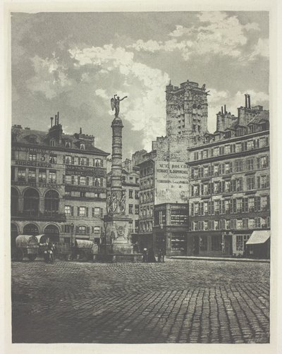 Paryż, Place de Chatelet autorstwa Charles Nègre