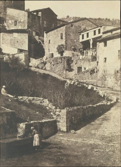 Ulica w Grasse, 1852. autorstwa Charles Nègre