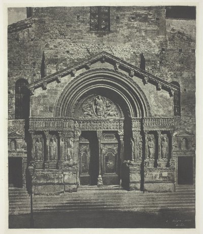 Arles: Zachodnia ganek Saint-Trophime autorstwa Charles Nègre