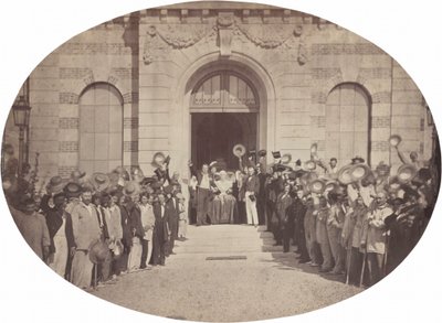 Asile Impérial de Vincennes: Salutowanie cesarzowi 15 sierpnia 1859 r. (zdjęcie) autorstwa Charles Nègre