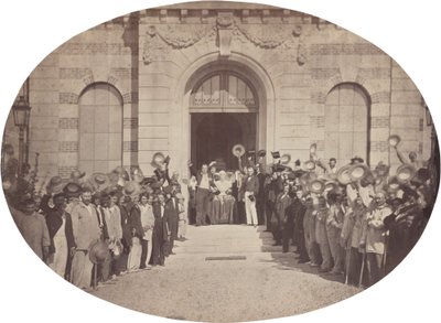 Cesarski Azyl w Vincennes: 15 sierpnia, Pozdrowienie dla cesarza, 1859. autorstwa Charles Nègre