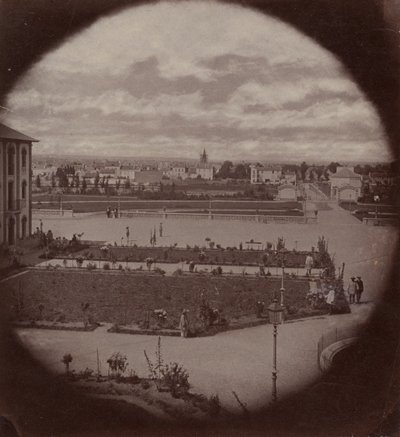 Cesarski Azyl w Vincennes, widok Charenton, 1858-59. autorstwa Charles Nègre