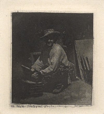 [Przyczajony Mason] autorstwa Charles Nègre