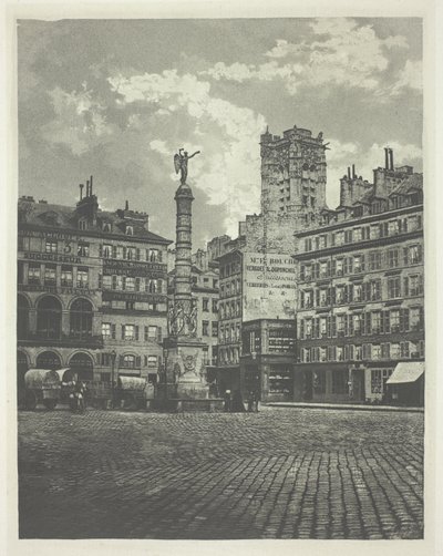 Paryż, Place de Chatelet autorstwa Charles Nègre