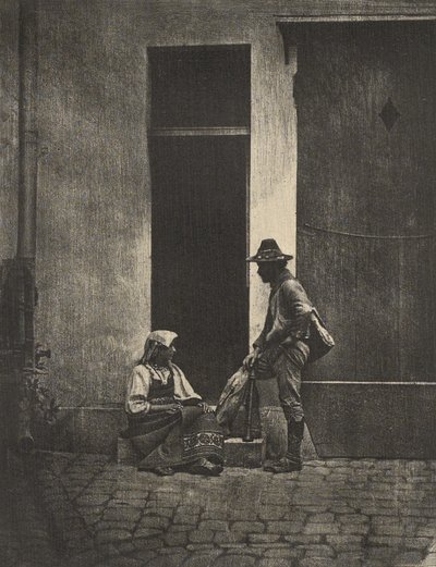 [Pifferari wraca do domu]. autorstwa Charles Nègre