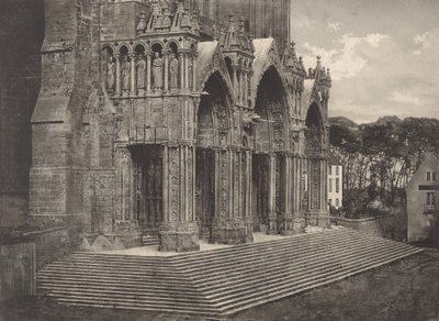 Tablica XII Katedra w Chartres, Portico du Midi Tablica XII Katedra w Chartres..., 1855. autorstwa Charles Nègre