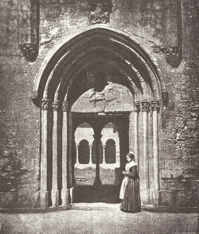 Portal Saint-Trophime, wejście do klasztoru, Arles, kościół metropolitalny Saint-Trophime, ..., 1852. autorstwa Charles Nègre