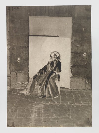 Portret nieznanej siedzącej kobiety autorstwa Charles Nègre