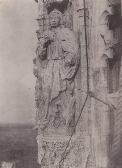 Św. Jan Ewangelista, katedra w Chartres, ok. 1930 1854. autorstwa Charles Nègre