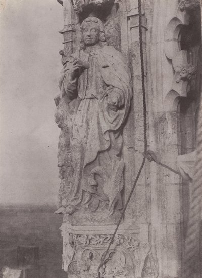Święty Jan Ewangelista, katedra w Chartres, ok. 1854 (zdjęcie) autorstwa Charles Nègre