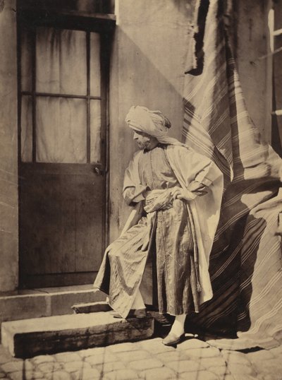 [Autoportret w stroju wschodnim], 1855-60. autorstwa Charles Nègre