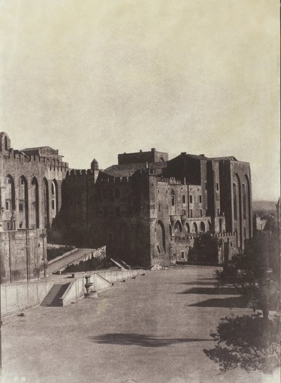 Pałac Papieski, Awinion, ok. 1900 r. 1851, wydrukowany 1970. autorstwa Charles Nègre