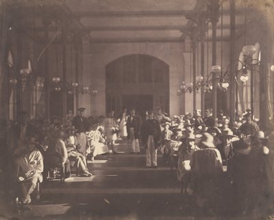 Refektarz Cesarskiego Azylu w Vincennes, 1858-59. autorstwa Charles Nègre