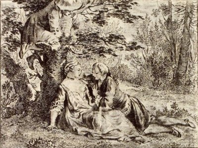 Wieśniak szukający swojego cielaka autorstwa Charles Nicolas Cochin