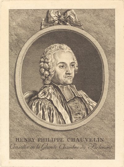 Henryk Filip Chauvelin autorstwa Charles Nicolas Cochin II
