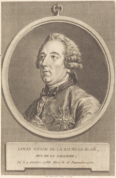 Ludwik Cesarz La Baume-le-Blanc autorstwa Charles Nicolas Cochin II