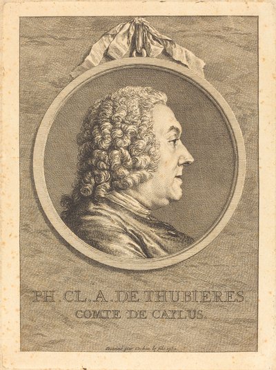 Ph.Cl.A. z Thubieres, hrabiego Caylus autorstwa Charles Nicolas Cochin II