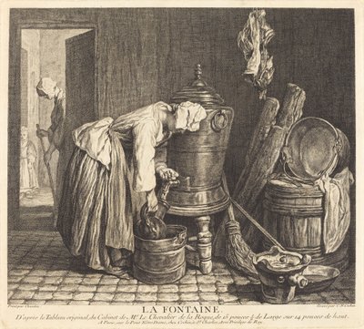 Fontanna autorstwa Charles Nicolas Cochin I after Jean Siméon Chardin