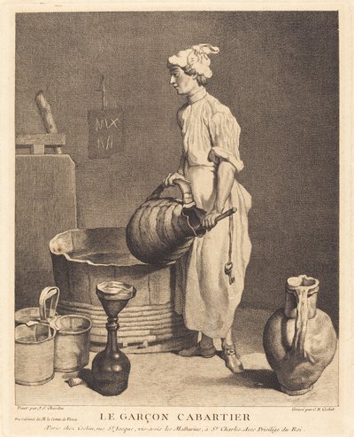 Chłopiec karczmarza autorstwa Charles Nicolas Cochin I after Jean Siméon Chardin