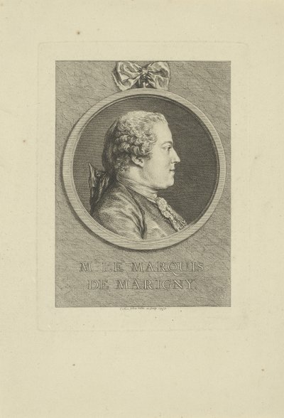 Abel-François Poisson de Vandières, markiz de Marigny 1727-1781, 1757. autorstwa Charles-Nicolas Cochin the younger