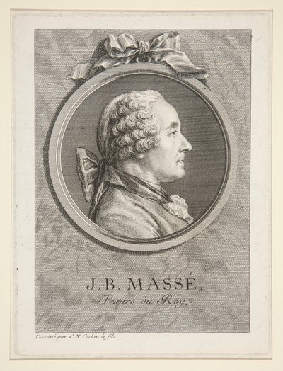 Portret Jean-Baptiste Masse autorstwa Charles-Nicolas Cochin the younger