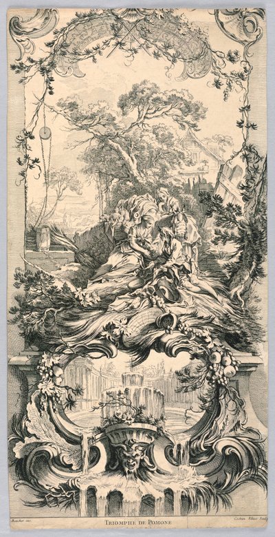 Triumf Pomony autorstwa Charles Nicolas Cochin the younger