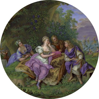 Guéridon of Elżbieta Grabowska (detail) autorstwa Charles Nicolas Dodin