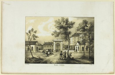 Szkoła Alfort autorstwa Charles Nicolas Lemercier