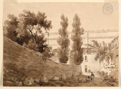 Miejscowość w południowej Francji autorstwa Charles Nicolas Ransonnette