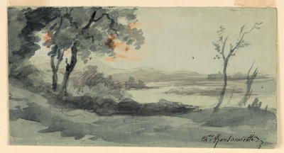 Brzegi Sekwany autorstwa Charles Nicolas Ransonnette