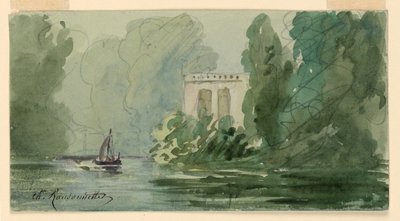 Wyimaginowany krajobraz autorstwa Charles Nicolas Ransonnette