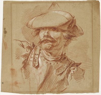 Głowa żołnierza autorstwa Charles Parrocel