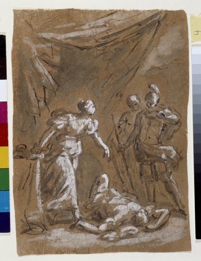 Judyta i Holoferne (rysunek) autorstwa Charles Parrocel