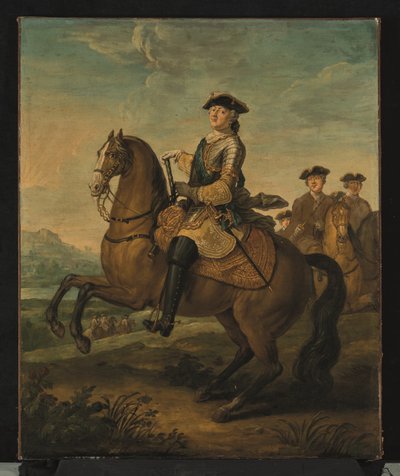 Portret konny Ludwika XV (olej na płótnie) autorstwa Charles Parrocel