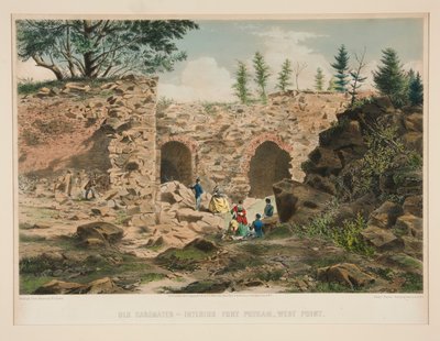 Stare Kazamaty - wnętrze Fort Putnam, West Point autorstwa Charles Parsons