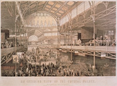 Wnętrze nowojorskiego Crystal Palace, wyd. przez Endicott & Co., Nowy Jork, 1855 autorstwa Charles Parsons