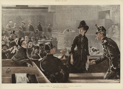 Scena na paryskich dworach autorstwa Charles Paul Renouard