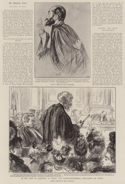W Cour de cassation, M Manau, Prokurator Generalny, kończący swoje przemówienie autorstwa Charles Paul Renouard