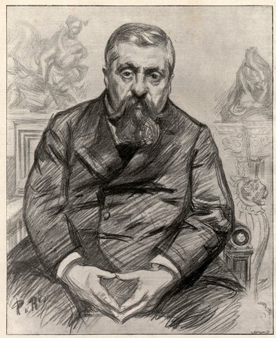 Portret Charlesa Alexandre Dupuya (1851-1923), francuskiego męża stanu. autorstwa Charles Paul Renouard