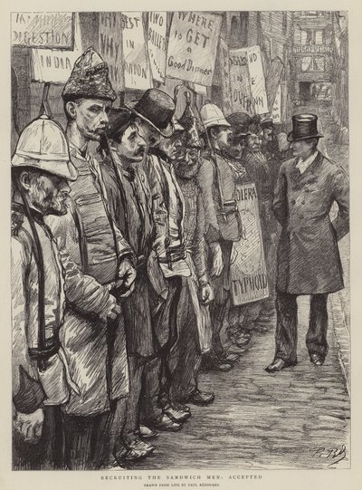 Rekrutacja ludzi kanapek, przyjęta autorstwa Charles Paul Renouard