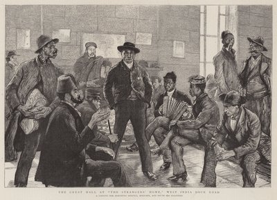 Wielka Sala w Domu Nieznajomych, West India Dock Road autorstwa Charles Paul Renouard