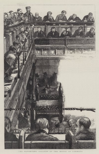 Galeria Reporterów Izby Gmin autorstwa Charles Paul Renouard