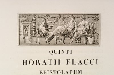 Strona z Quintus Horatius Flaccus autorstwa Charles Percier