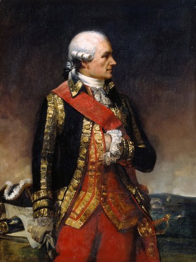Jean-Baptiste-Donatien de Vimeur, hrabia Rochambeau autorstwa Charles Philippe Lariviere