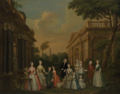 Rodzina Finchów, ok. 1732 (olej na płótnie) autorstwa Charles Philips