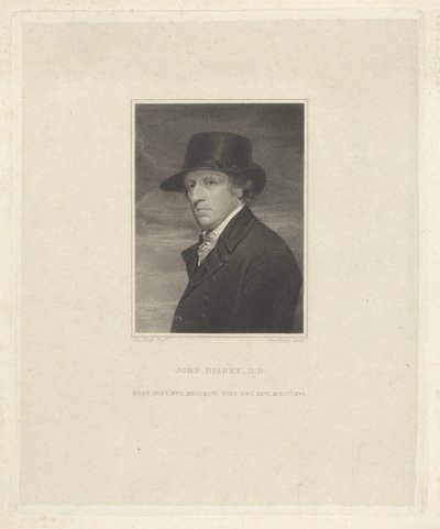 John Disney D.D., urodzony 17 września 1746, zmarł 26 grudnia 1816 autorstwa Charles Picart