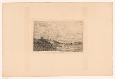 Widok na Sekwanę w Honfleur La Seine przed Honfleur (tytuł na obiekcie) autorstwa Charles Pierre Daubigny