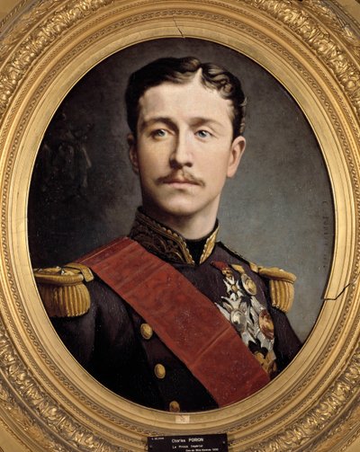Portret księcia cesarskiego Eugeniusza Ludwika Napoleona (1856 - 1879), syna Napoleona III. Obraz Charlesa Poriona (XIX wiek) autorstwa Charles Porion
