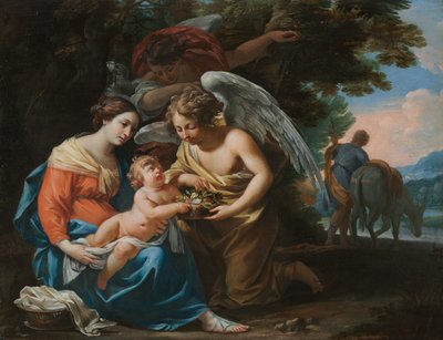 Spoczywaj w ucieczce do Egiptu, c. 1640. autorstwa Charles Poërson