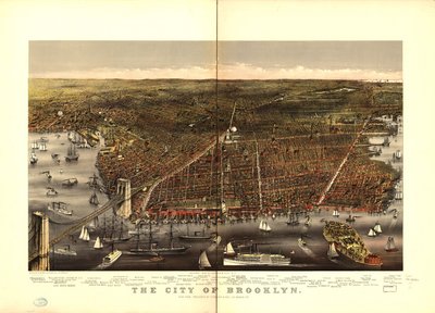 Miasto Brooklyn. autorstwa Charles R. Parsons